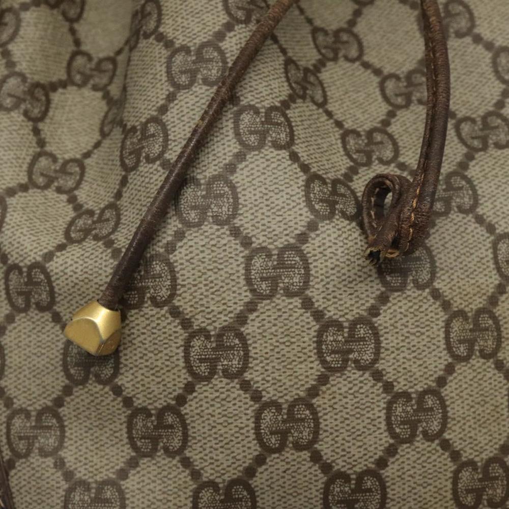 GUCCI GG Supreme Web Sherry Line Bag PVC Beige Gold 164 02 034 Auth 117305 - Picture 10 of 16